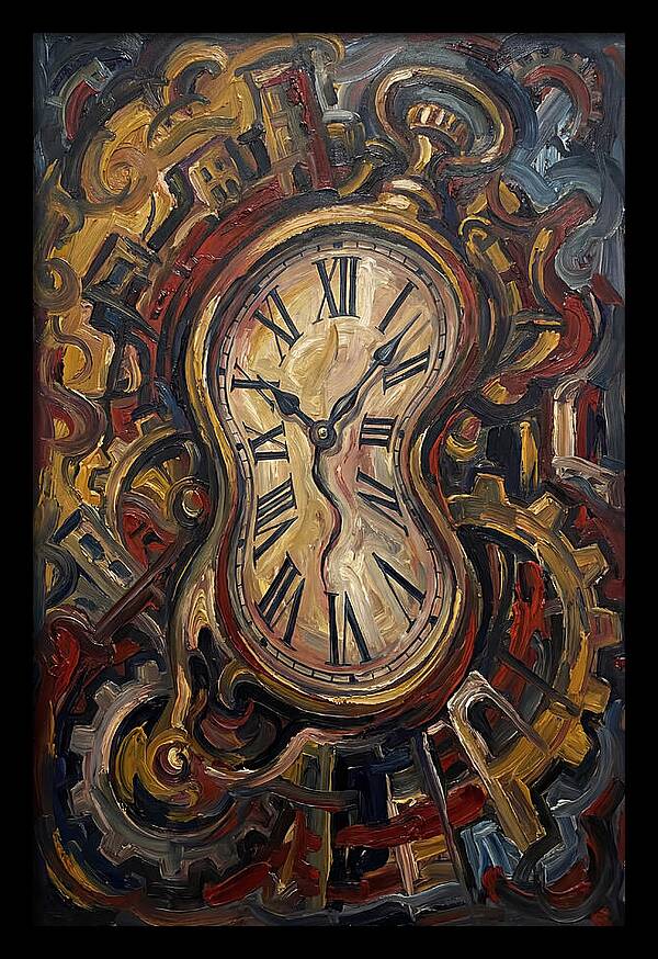 Vintage Clock Surrounded By Chaos