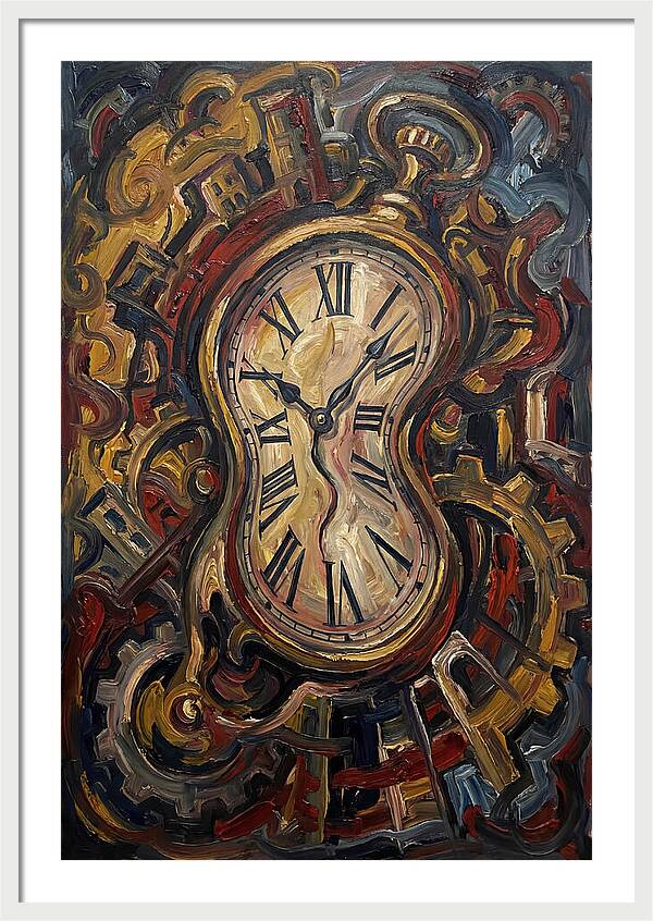 Vintage Clock Surrounded By Chaos