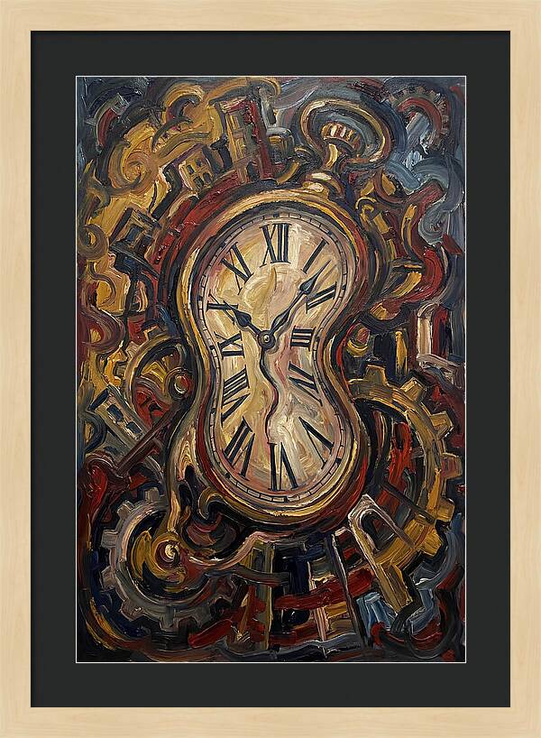 Vintage Clock Surrounded By Chaos