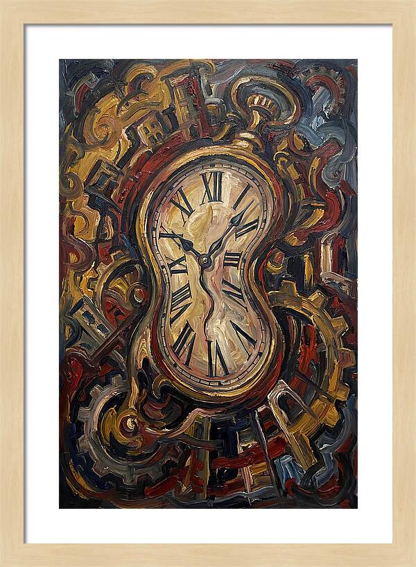 Vintage Clock Surrounded By Chaos