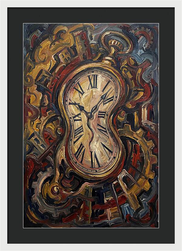 Vintage Clock Surrounded By Chaos