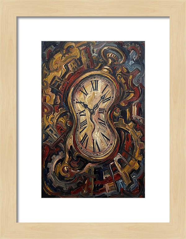 Vintage Clock Surrounded By Chaos