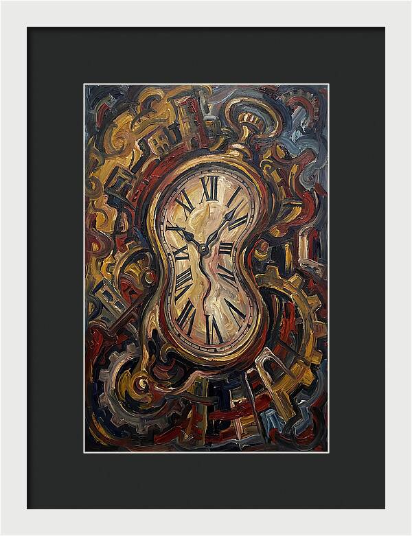 Vintage Clock Surrounded By Chaos