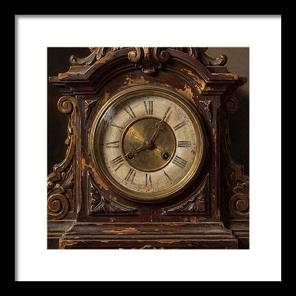 Vintage Clock With Intricate Details