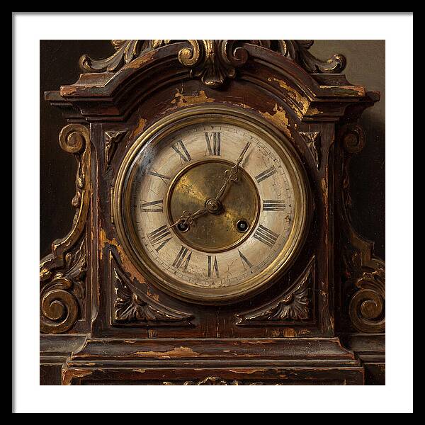 Vintage Clock With Intricate Details