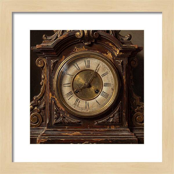 Vintage Clock With Intricate Details