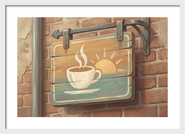 Vintage Coffee Shop Sign