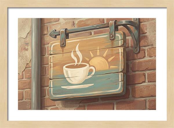 Vintage Coffee Shop Sign