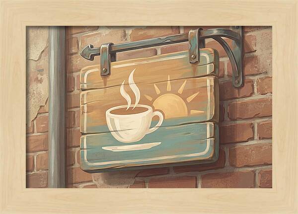 Vintage Coffee Shop Sign