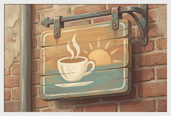 Vintage Coffee Shop Sign