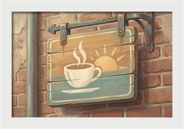 Vintage Coffee Shop Sign