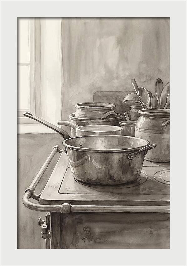 Vintage Copper Kitchen Still Life