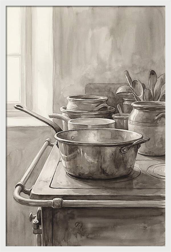 Vintage Copper Kitchen Still Life