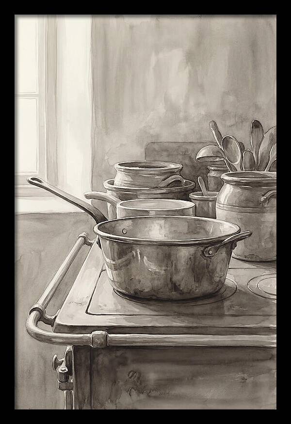 Vintage Copper Kitchen Still Life