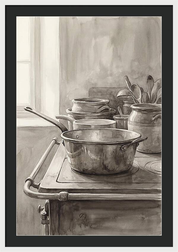 Vintage Copper Kitchen Still Life
