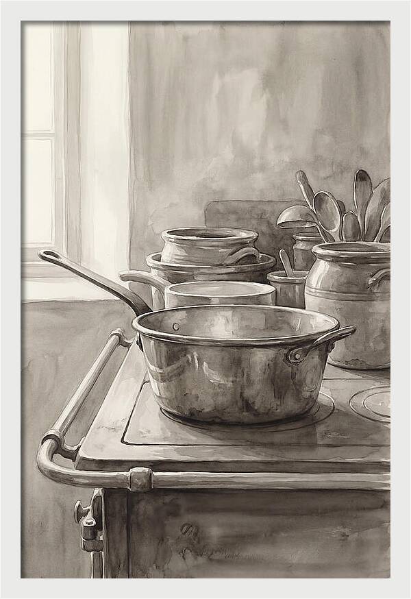 Vintage Copper Kitchen Still Life
