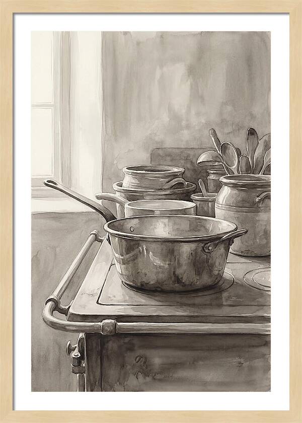 Vintage Copper Kitchen Still Life