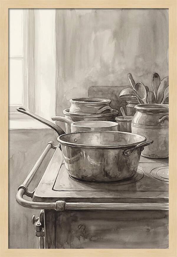 Vintage Copper Kitchen Still Life