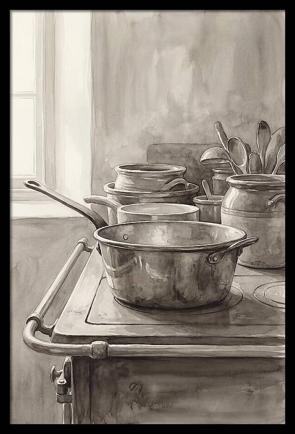 Vintage Copper Kitchen Still Life