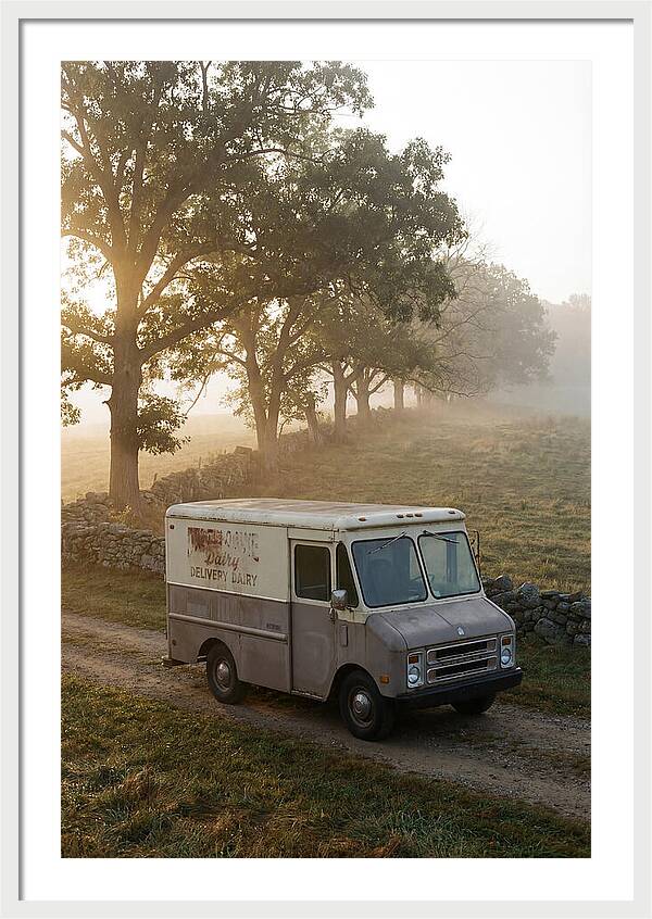 Vintage Dairy Delivery Truck