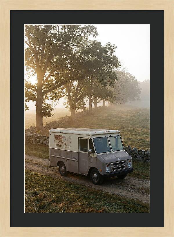 Vintage Dairy Delivery Truck