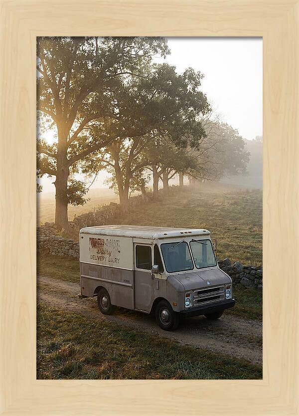 Vintage Dairy Delivery Truck