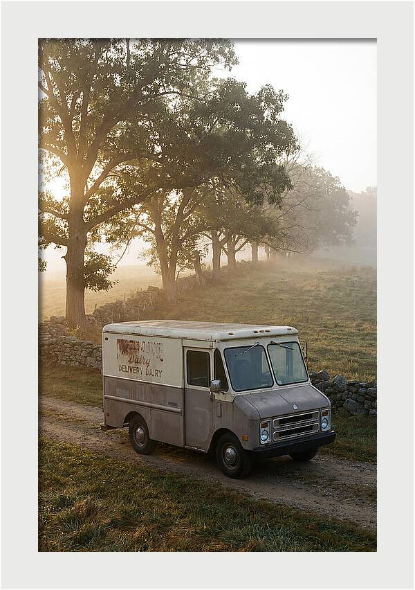 Vintage Dairy Delivery Truck