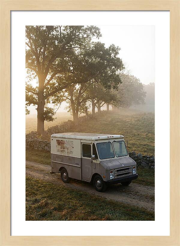 Vintage Dairy Delivery Truck