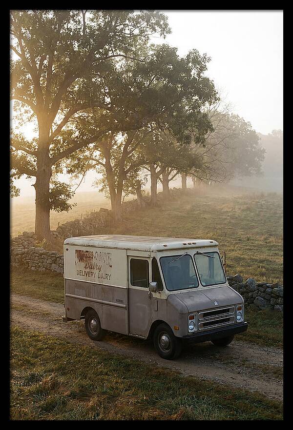 Vintage Dairy Delivery Truck