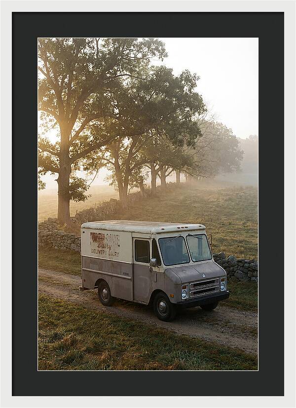 Vintage Dairy Delivery Truck