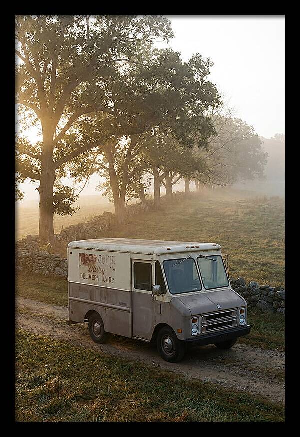 Vintage Dairy Delivery Truck