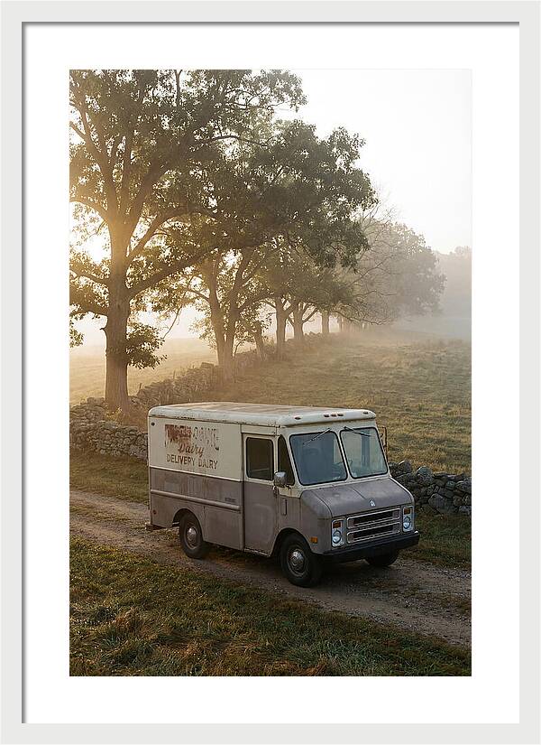Vintage Dairy Delivery Truck