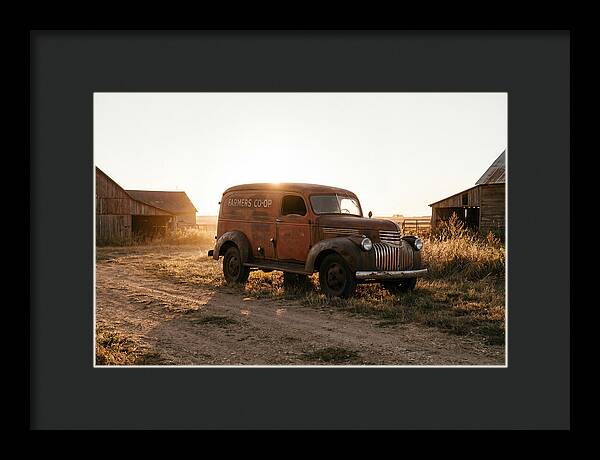 Vintage Delivery Truck At Sunset