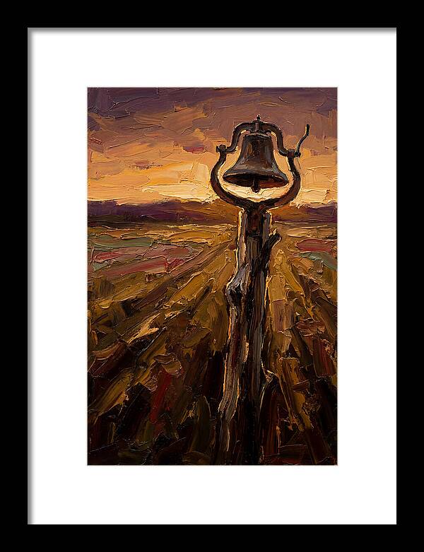 Vintage Farm Bell At Dawn