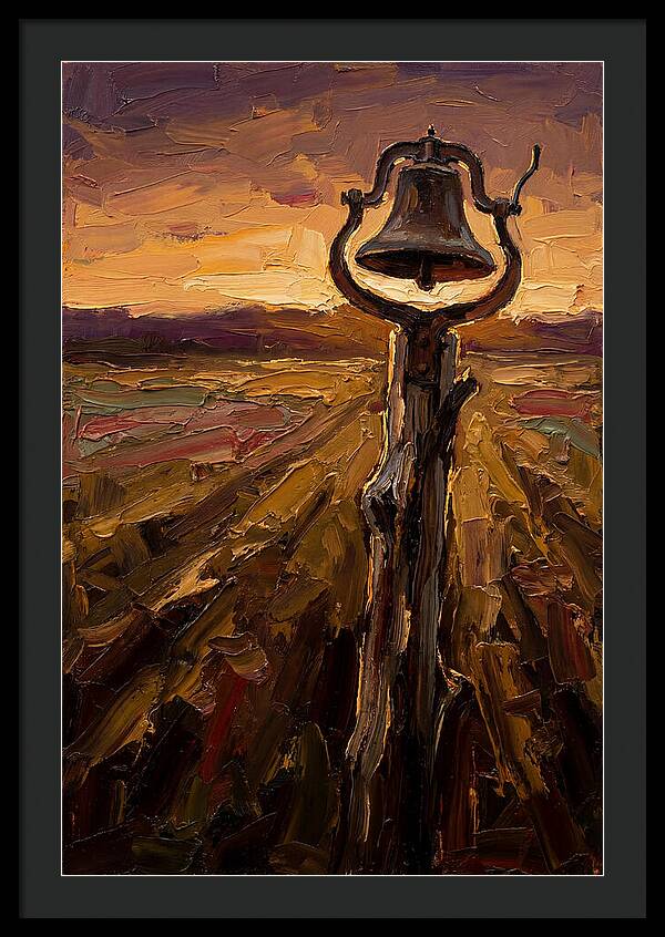 Vintage Farm Bell At Dawn