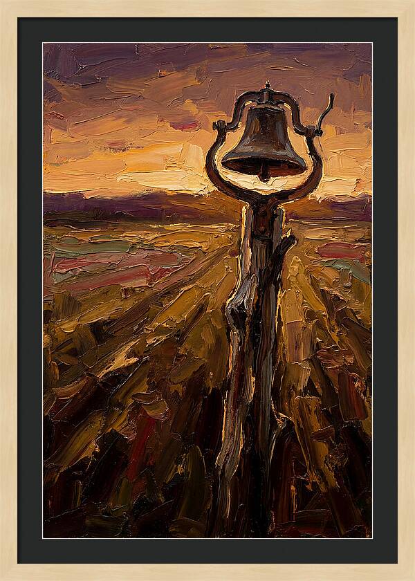 Vintage Farm Bell At Dawn