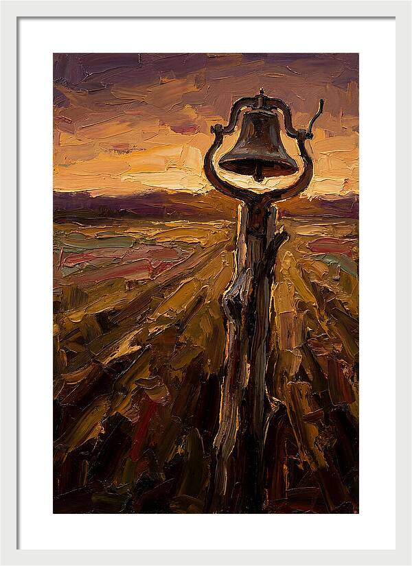 Vintage Farm Bell At Dawn