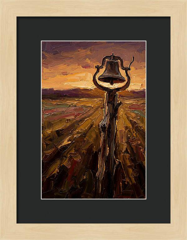 Vintage Farm Bell At Dawn