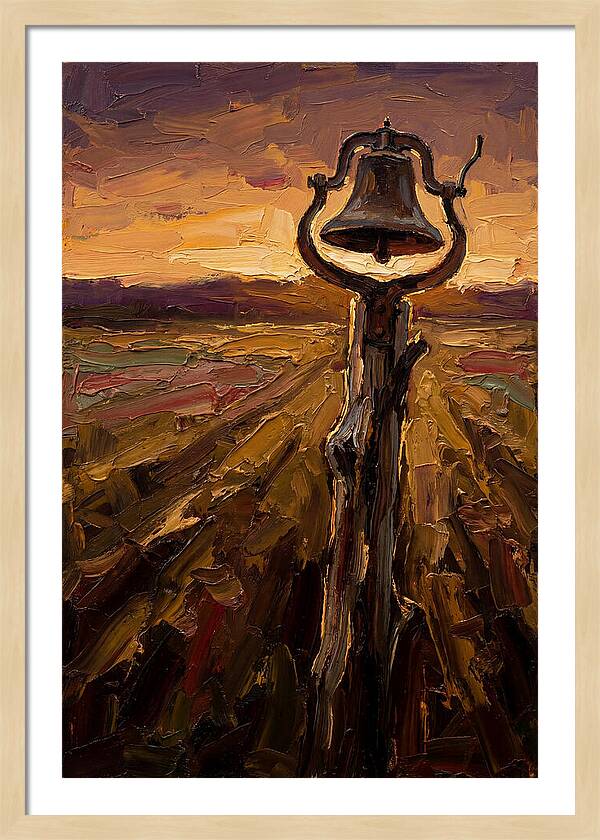 Vintage Farm Bell At Dawn