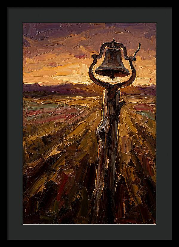Vintage Farm Bell At Dawn