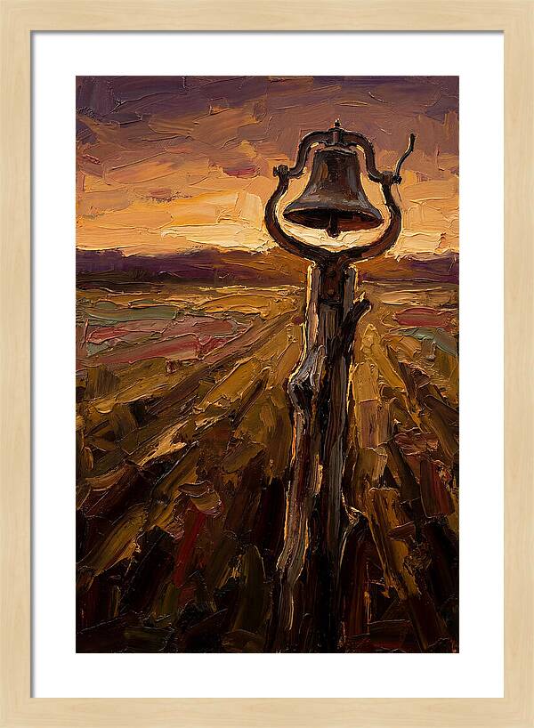 Vintage Farm Bell At Dawn
