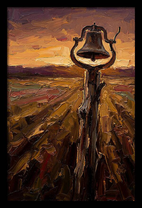 Vintage Farm Bell At Dawn