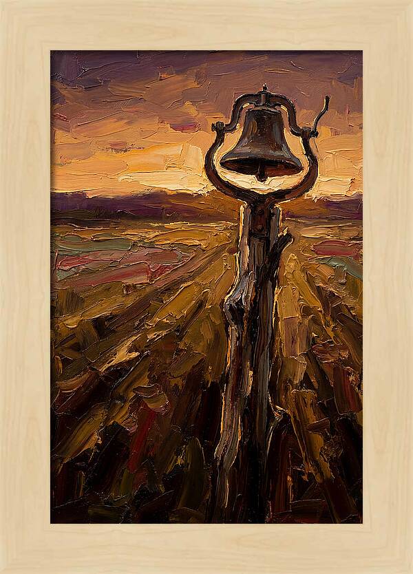 Vintage Farm Bell At Dawn