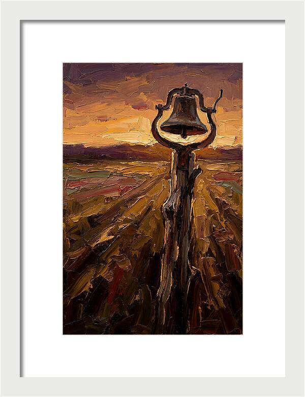Vintage Farm Bell At Dawn