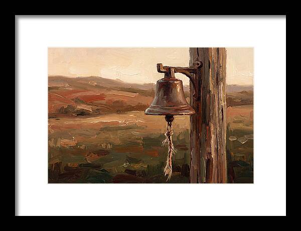 Vintage Farm Bell At Dusk