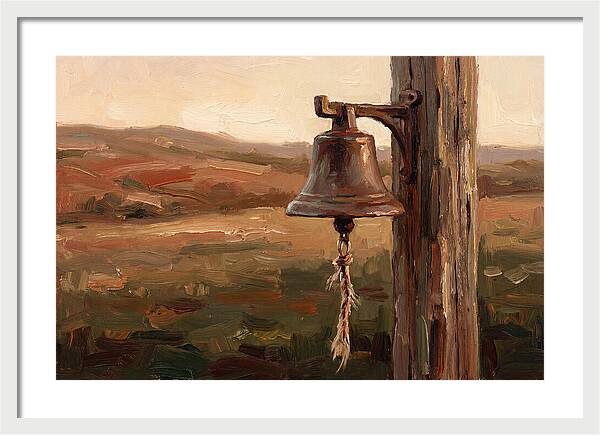 Vintage Farm Bell At Dusk