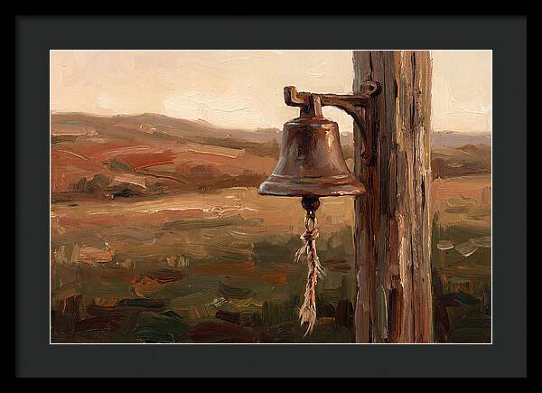 Vintage Farm Bell At Dusk
