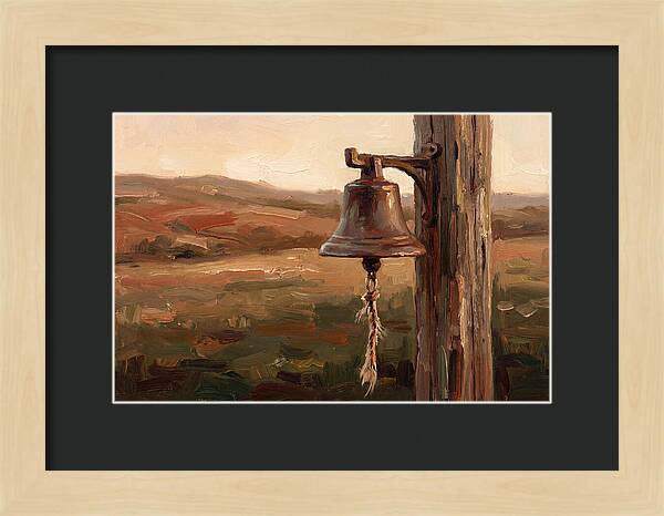 Vintage Farm Bell At Dusk