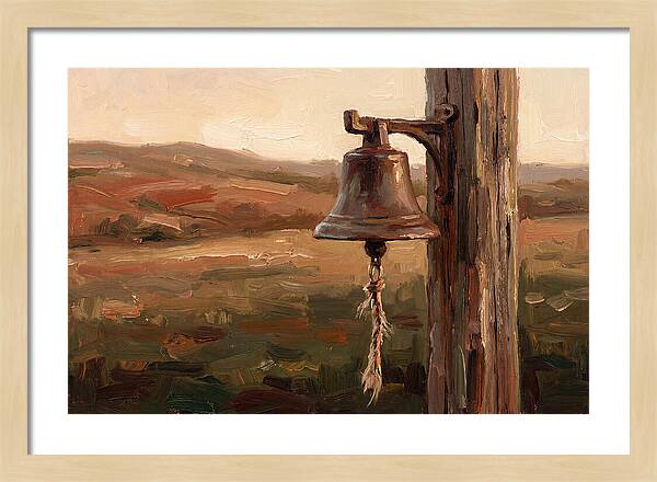 Vintage Farm Bell At Dusk