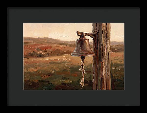 Vintage Farm Bell At Dusk